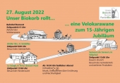 27.8.22: «Unser Biokorb» rollt - eine Velokarawane zum 15-jährigen Jubiläum